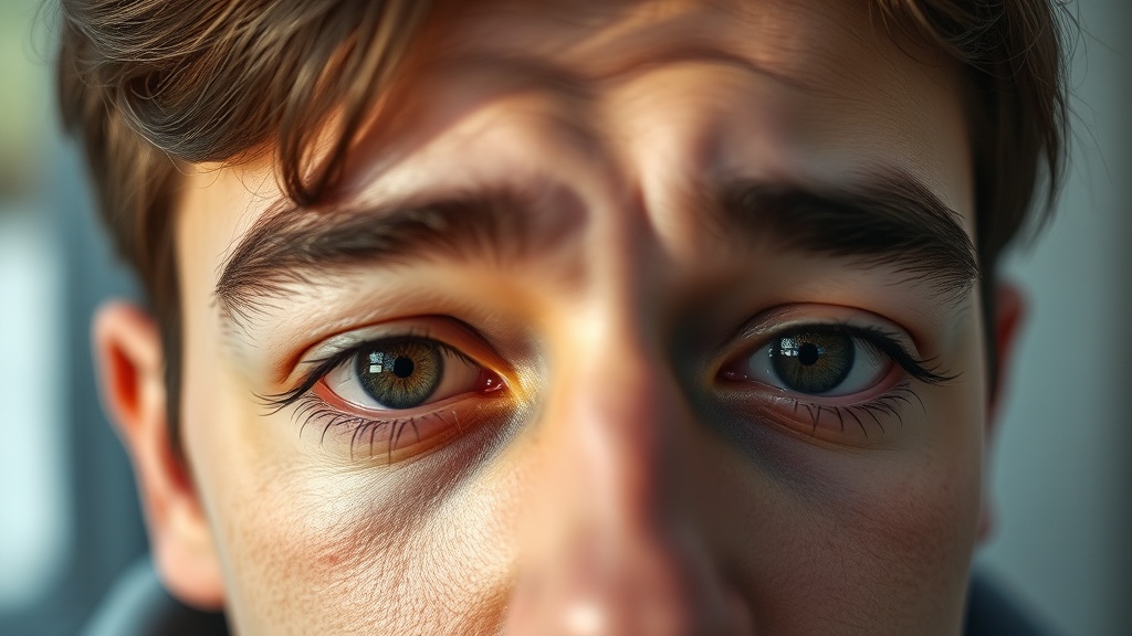 Müde Augen vor dem Bildschirm — Digital Eye Strain